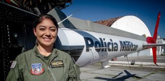 Descendente de japonês é a 1ª mulher Comandante de Aeronave da PM de São Paulo