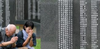Homenagens às vítimas no 74º aniversário da grande batalha de Okinawa