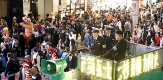 Halloween em Shibuya: Força policial é reforçada